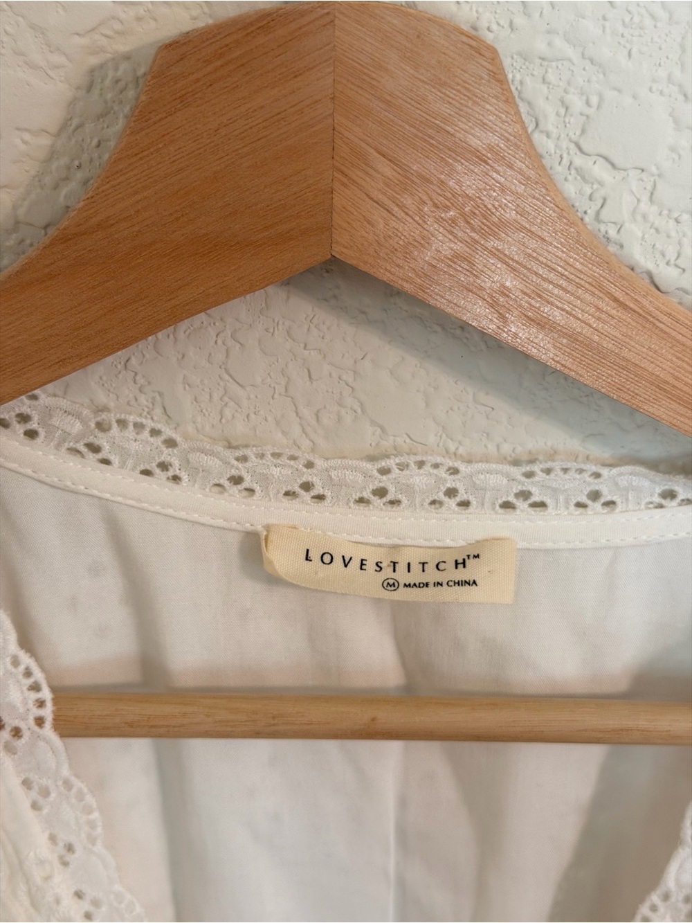 White Eyelet‎ Button-Front Maxi Dress - Picture 5 of 7